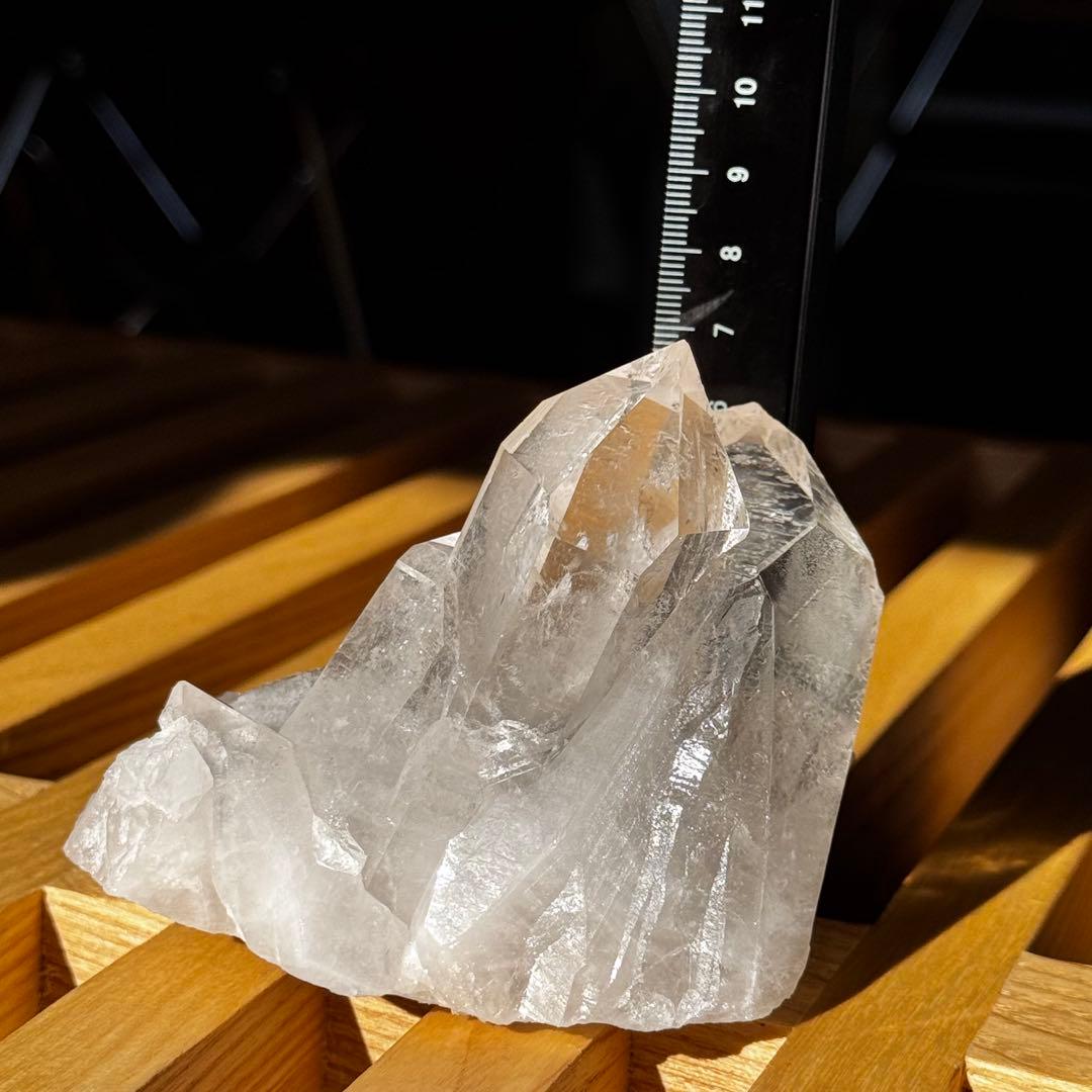 天然水晶 群晶 クラスター 原石｜存在感のある一点もの｜QC-001
