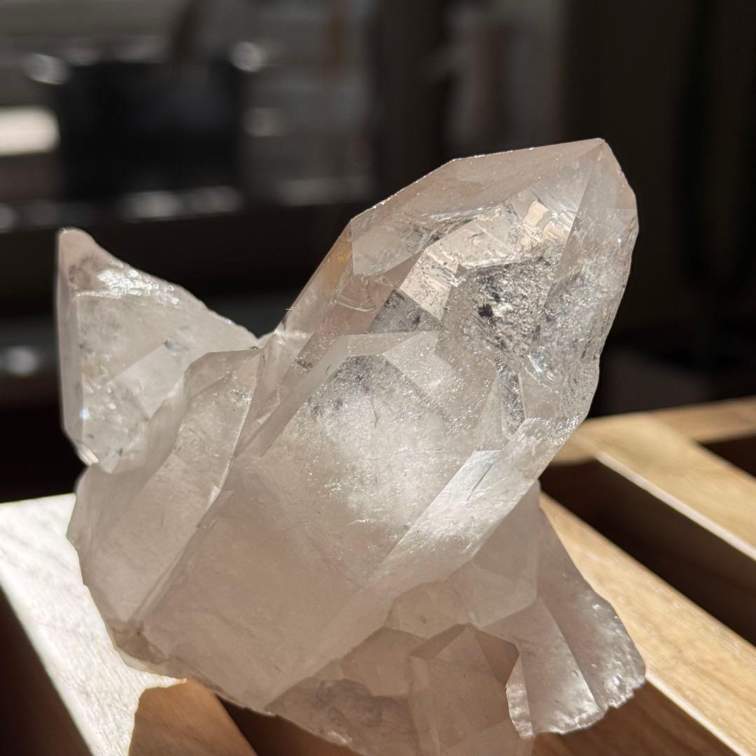 天然水晶 群晶 クラスター 原石｜存在感のある一点もの｜QC-001