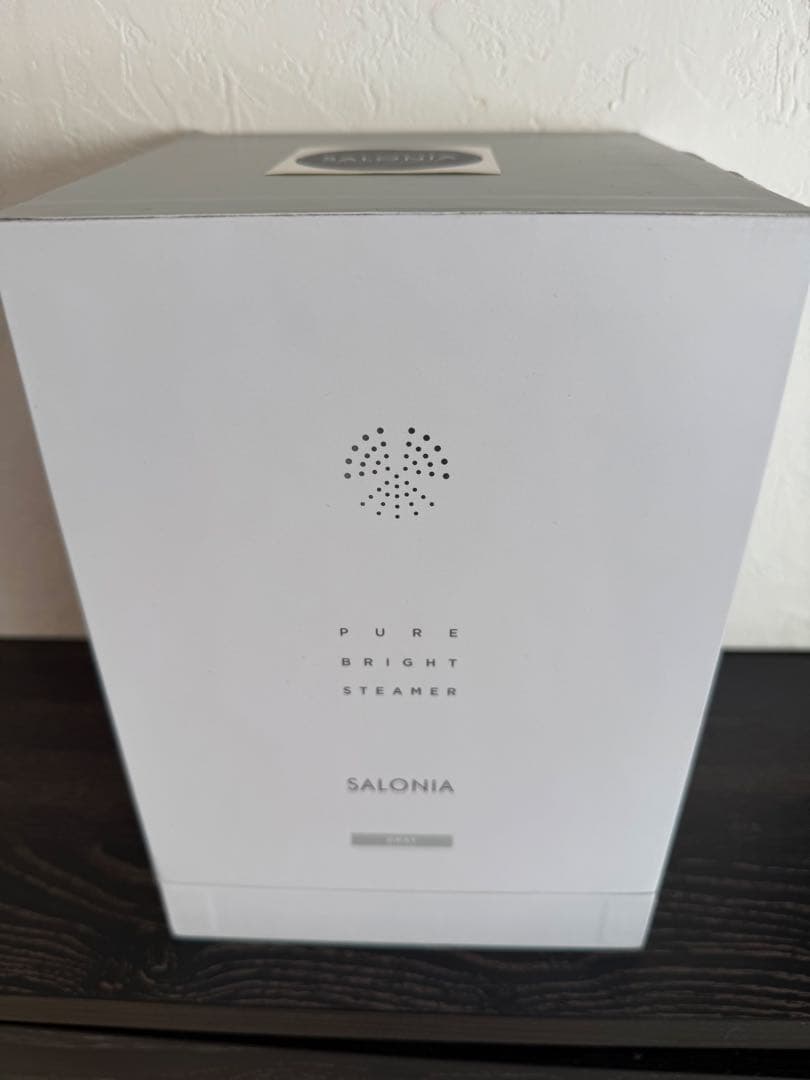 ［新品未使用品］ SALONIA PURE BRIGHT STEAMER グレー