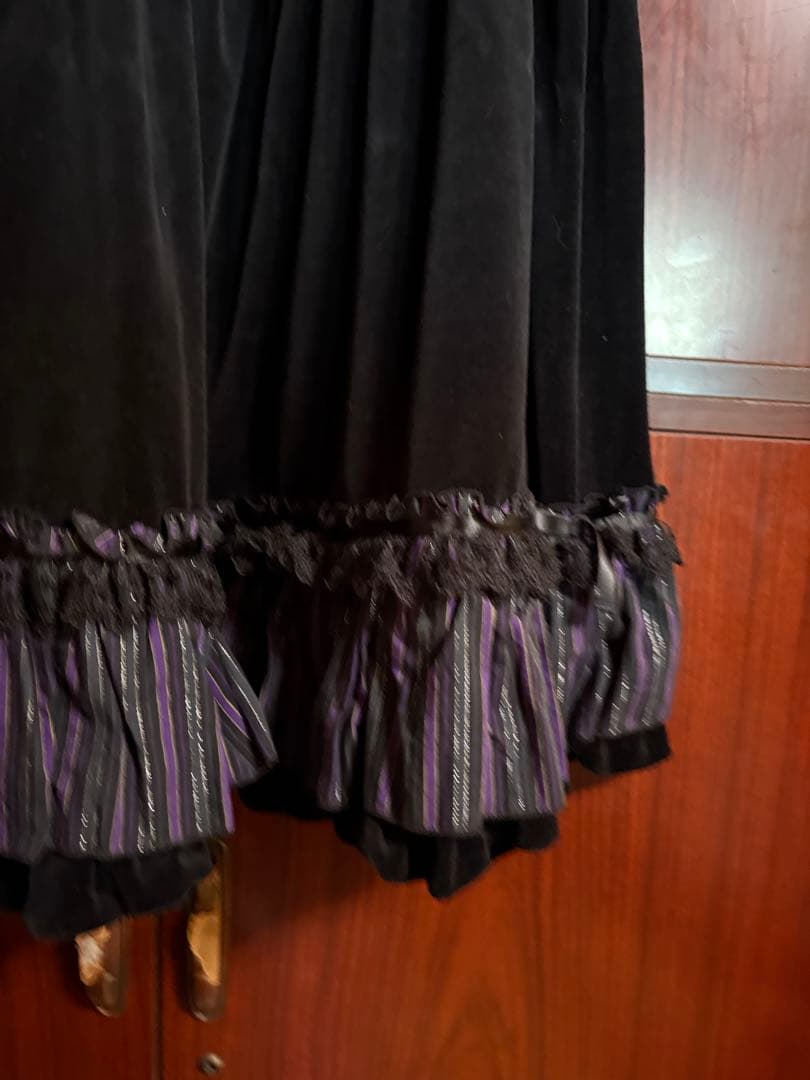 PUTUMAYO 別珍ワンピース　キャミワンピース　レジメン　プトマヨ　ゴスロリ