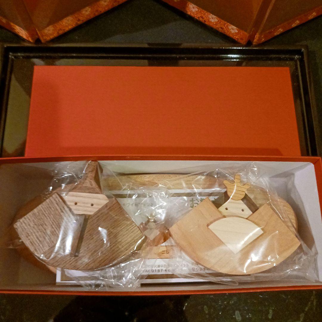 激レア 木製 雛飾り 雛人形 森林工芸館