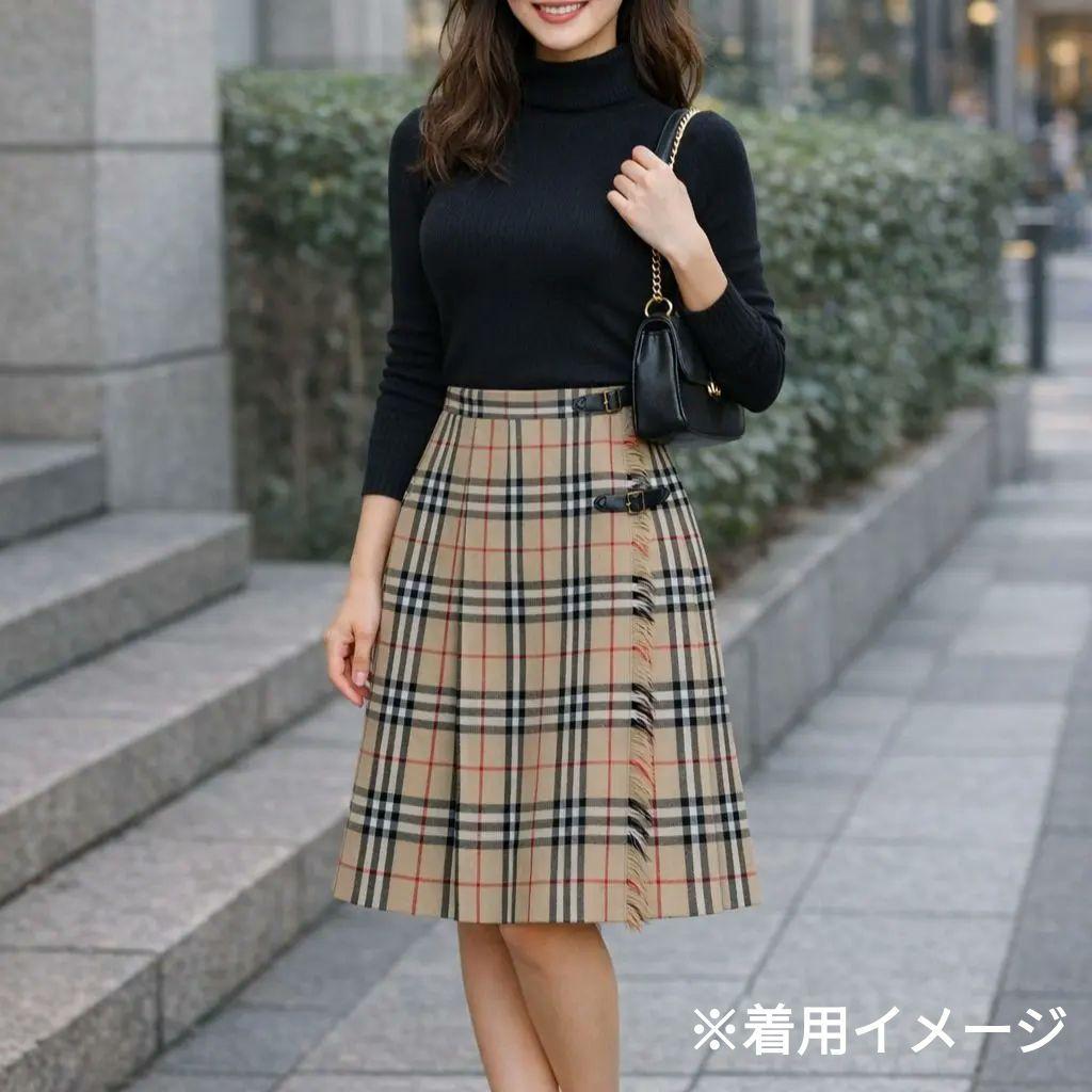 BURBERRY BLUE LABEL ノバチェック プリーツスカート 38
