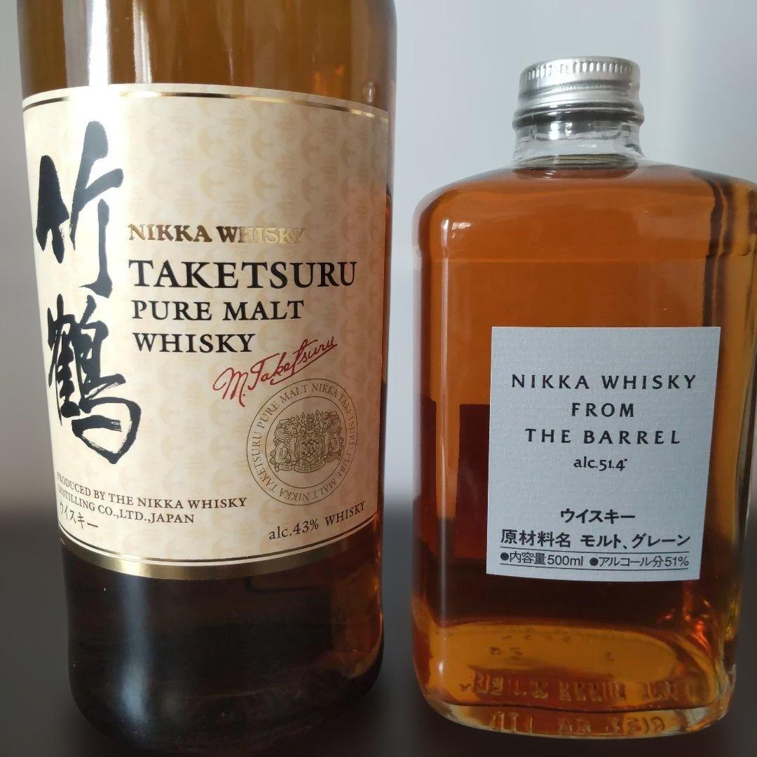 ニッカ 竹鶴 ピュアモルトウイスキー700ml &フロム・ザ・バレル 500ml