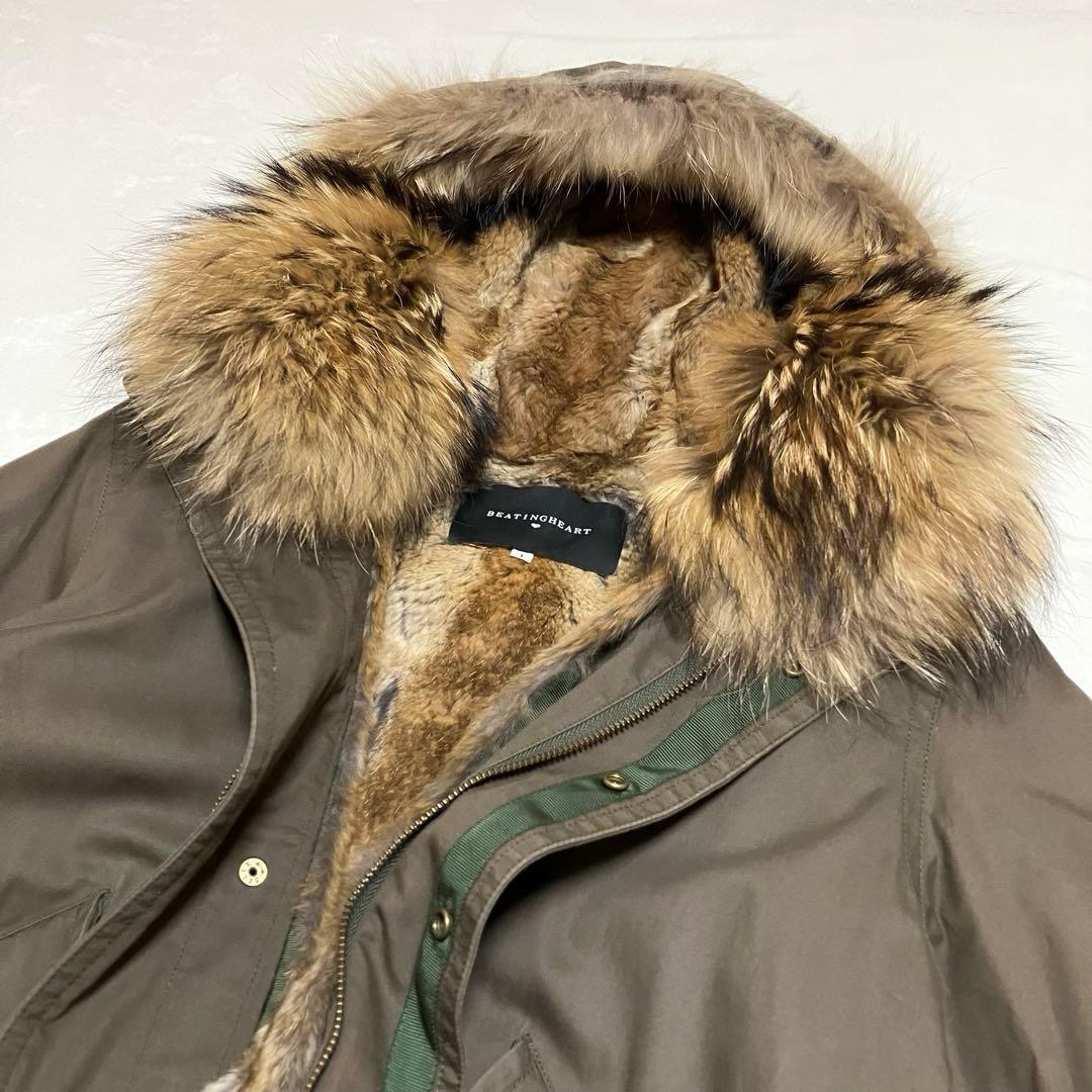 BEATING HEART モッズコート リアルファー ライナー付き 2way