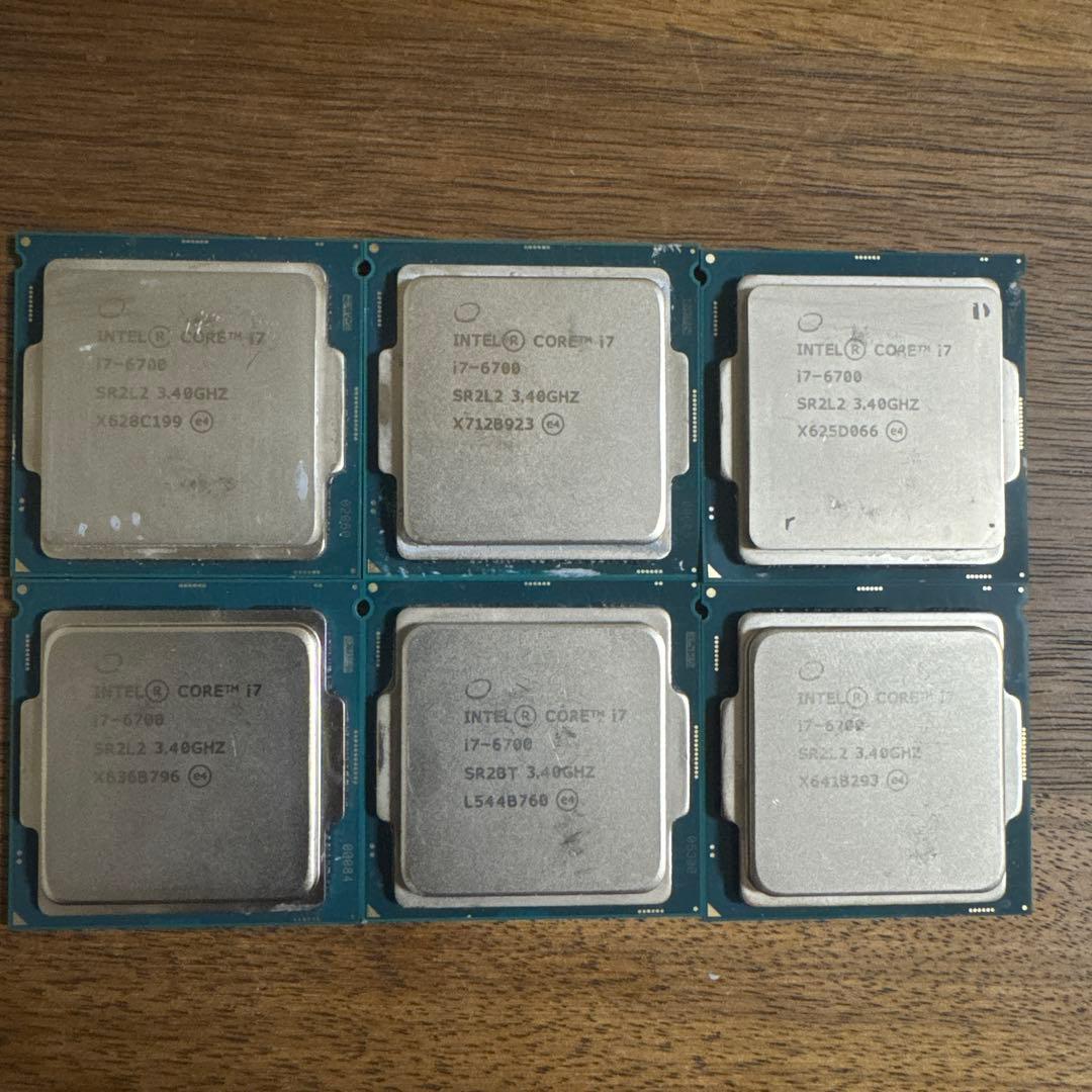 CPU Intel Core i7-6700 3.40GHz 6個セット