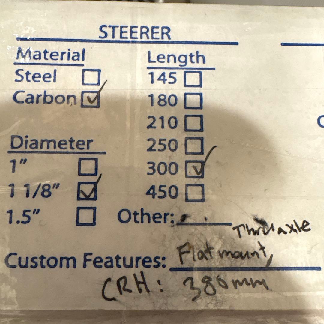 WOUND UP gravel x disc fork 1-1/8 フォーク