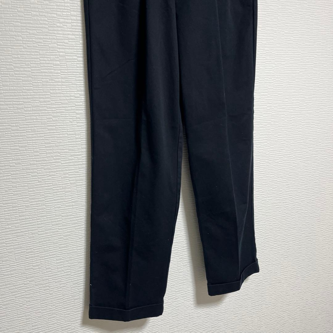 カ*イ様 美品 激安 新品　黒　DOCKERS ブラック　ツータック　チノ ドッ