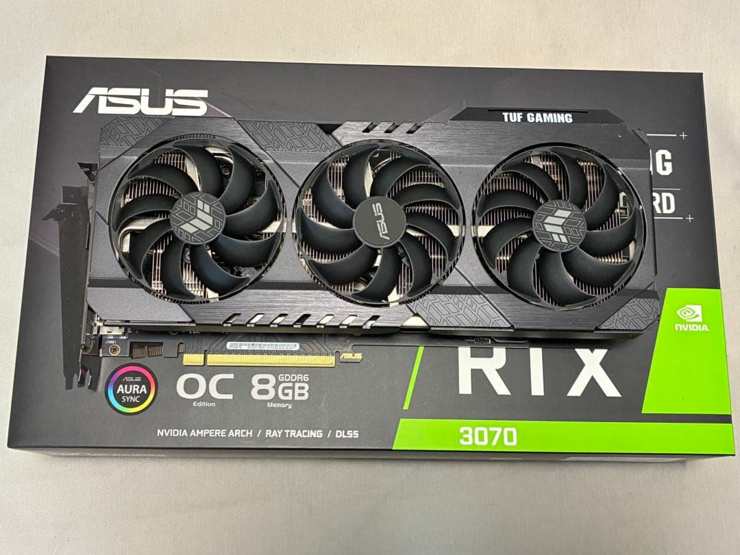 【美品】ASUS TUF-RTX3070-O8G-V2-GAMING