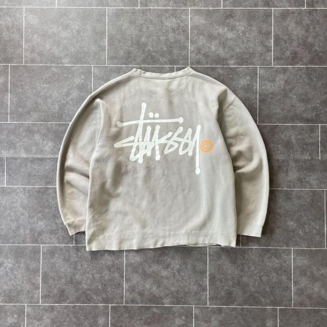 90~'s Stussy ステューシー stock logo 短丈 スウェット