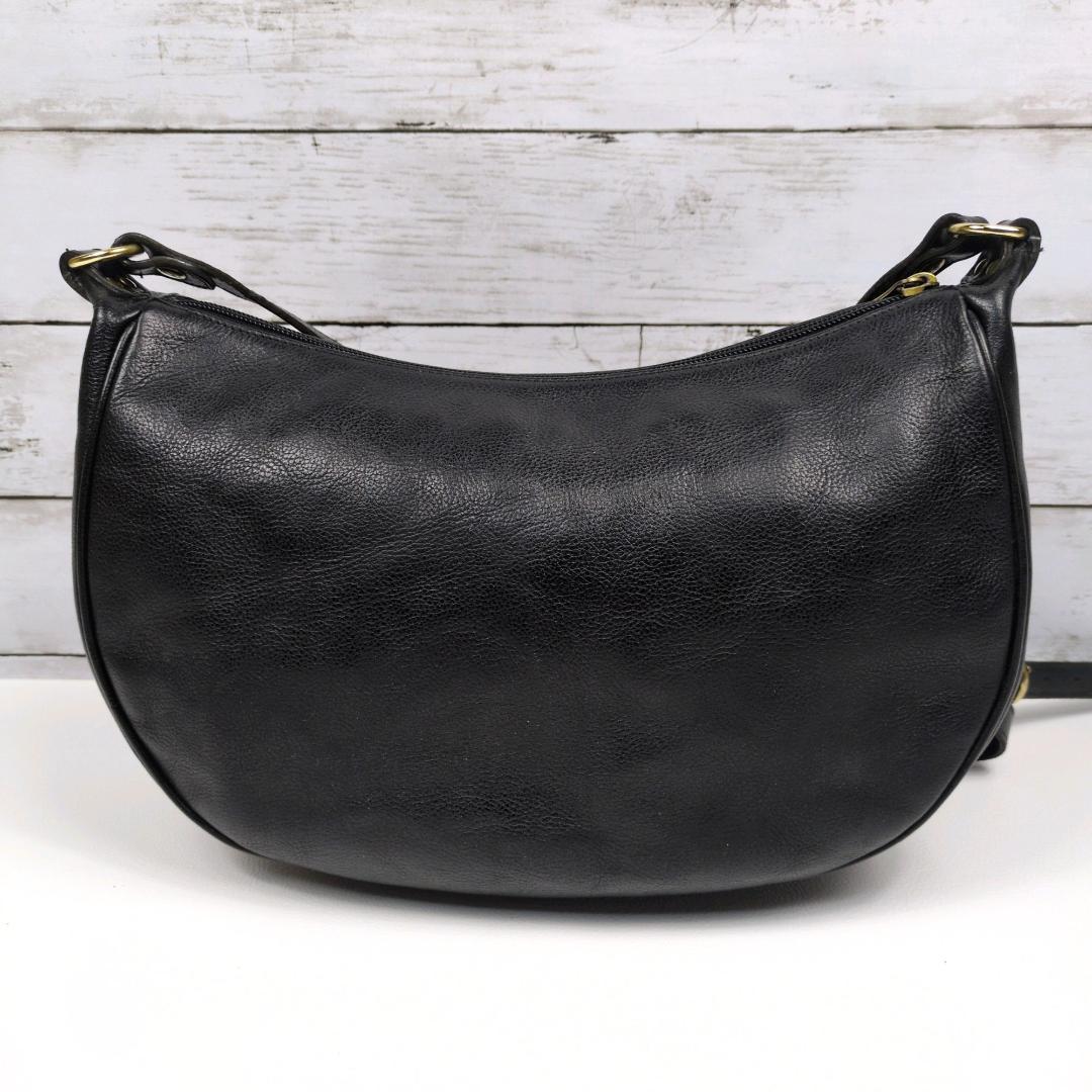 イルビゾンテ ショルダーバッグ 大きい ブラック ハーフムーン 三日月