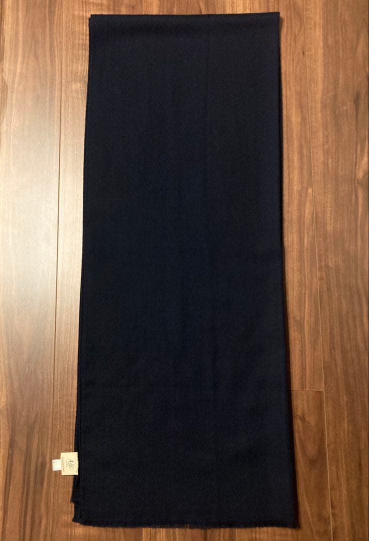 AD&C カシミヤシルク ストール/マフラー ネイビー イタリア製