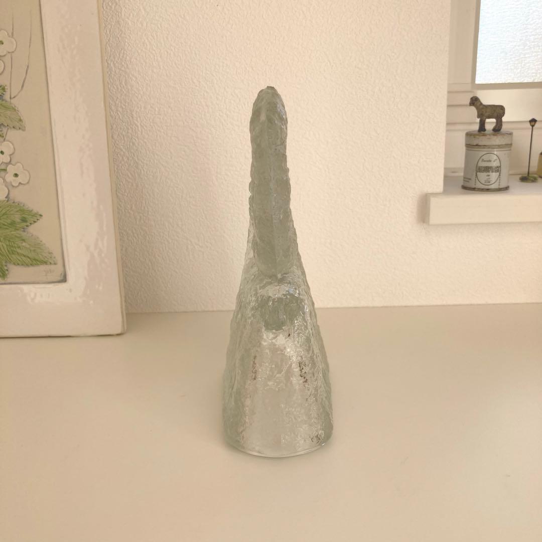 北欧ヴィンテージ　ガラスのユールボック　ヤギ　クリスマスオブジェ