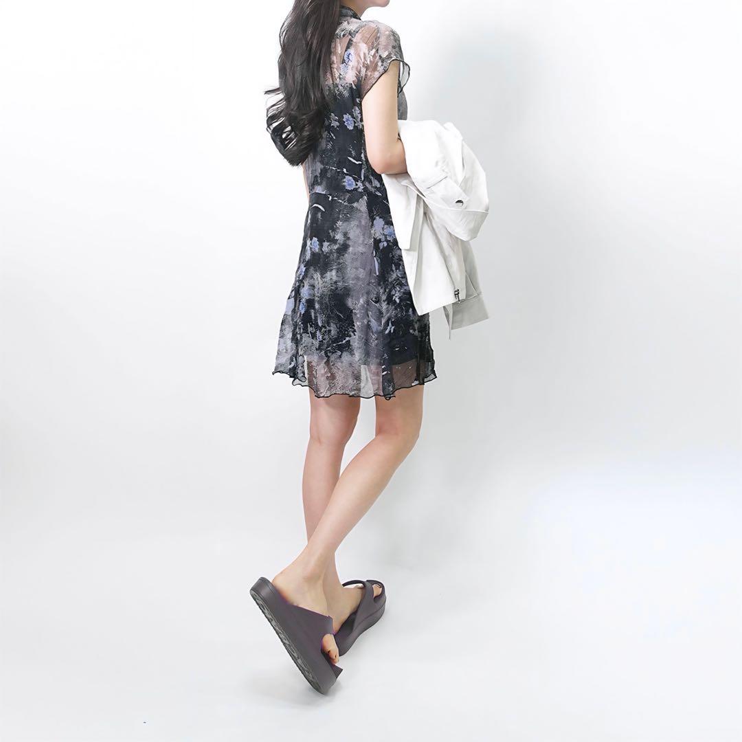 【ラクバキ】イージーサンダル ブラウン　スリッポンサンダル 厚底　Mサイズ