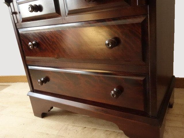 北海道民芸家具　ビューロー　ライティング　再塗装済　ＵＳＥＤ