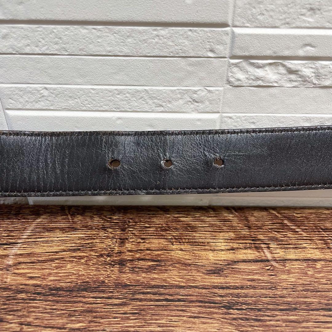 グッチ GG インターロッキング バックル キャンバス×レザー ベルト