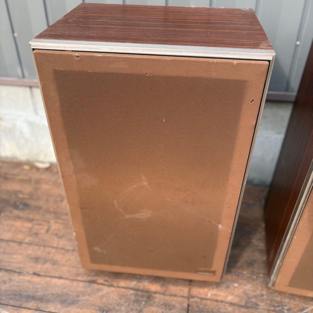 E2 昭和レトロ パイオニア NA-TG07 木目ブックシェルフスピーカー ペア