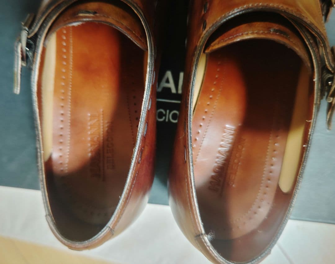 1/24まで値下げ【未使用】マグナーニ　ダブルモンク　43(26.5〜27cm)