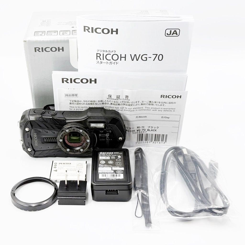 リコー RICOH WG-70 ブラック コンデジ カメラ 中古