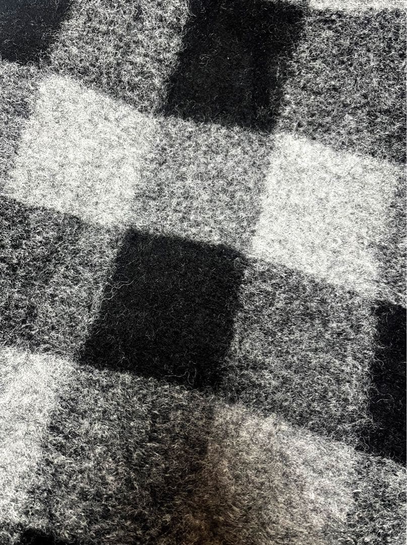 Mac&Co. チェック変形ウールジレ モード フレア 大きいサイズ