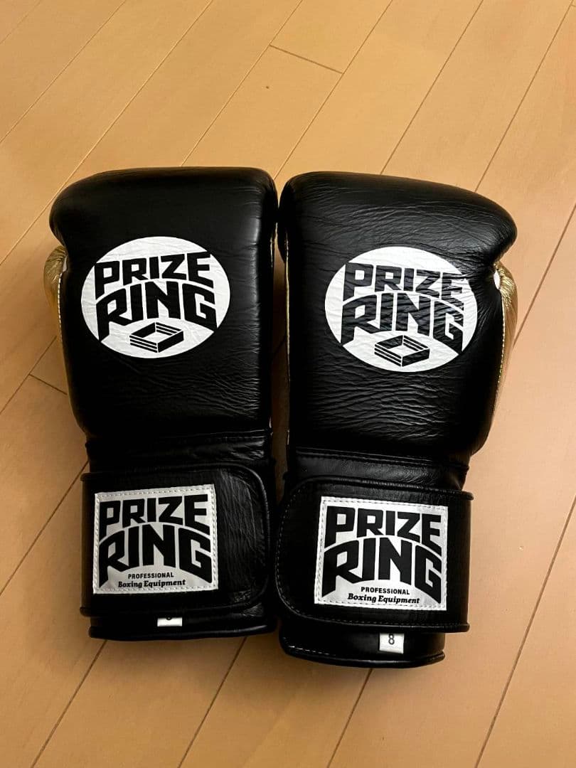 PRIZE RING ボクシンググローブ 8 oz 黒金