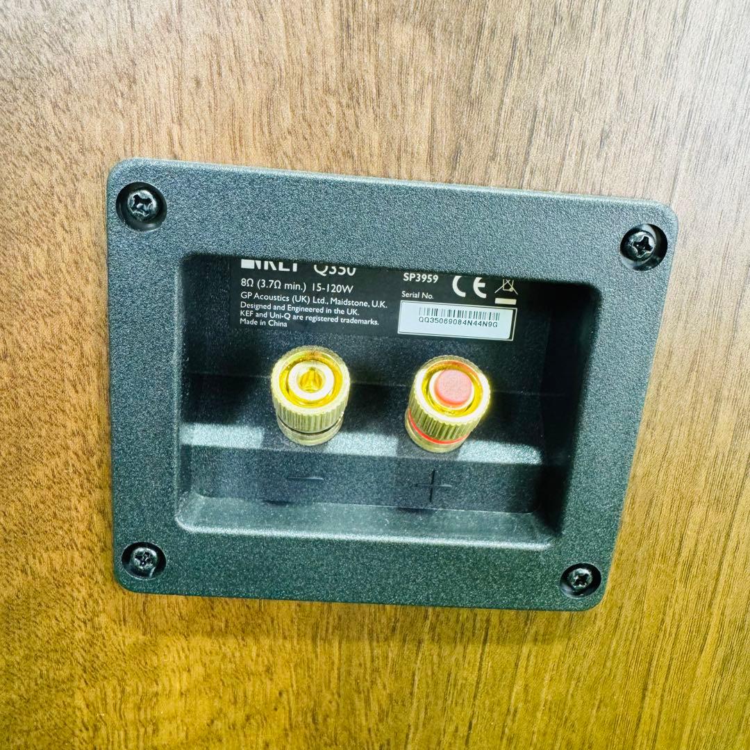 KEF Q350 ブックシェルフスピーカー ケフ ヨーロピアンウォールナット