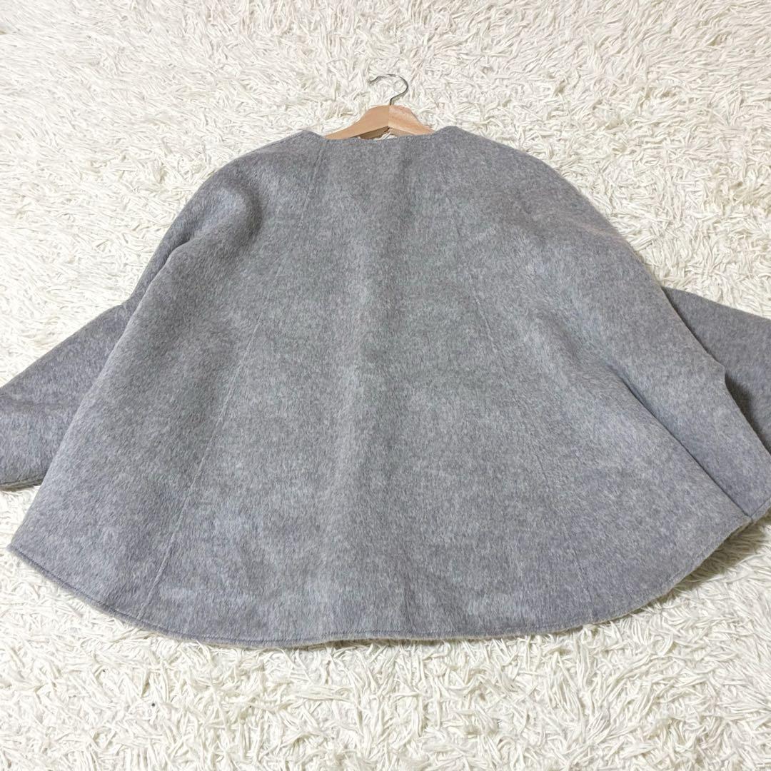 【美品】✨ RISLEY リズレー　ウールリバーシブルポンチョ