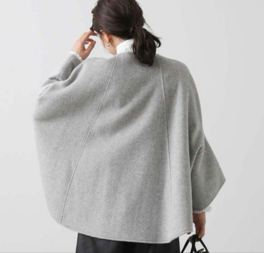 【美品】✨ RISLEY リズレー　ウールリバーシブルポンチョ