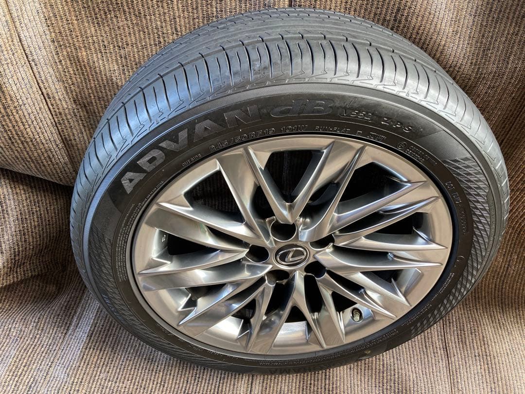 レクサスLS500h 純正245/50RF19夏タイヤアルミ4本セット