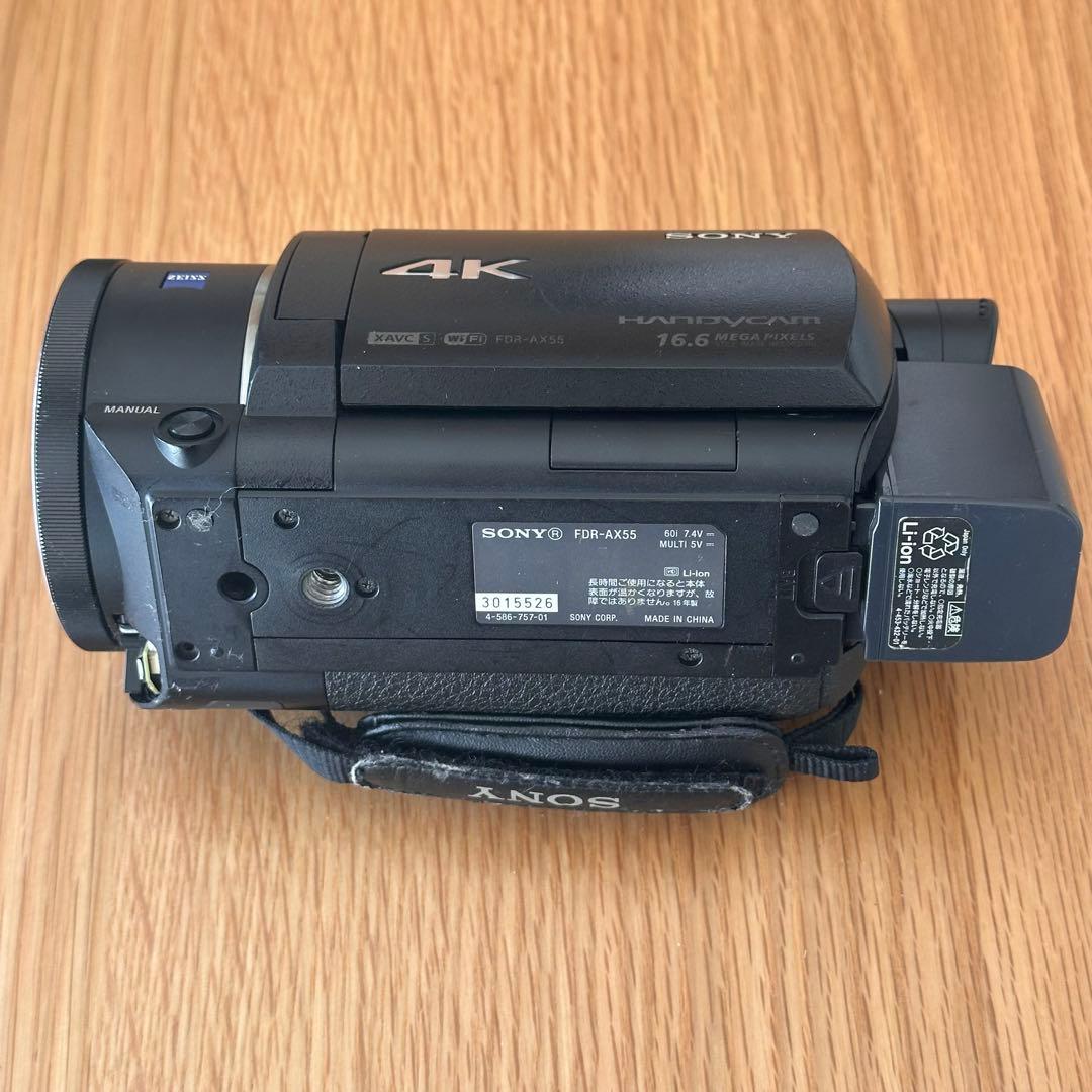 FDR-AX55 Sony ビデオカメラ ハンディカム ジャンク 訳あり