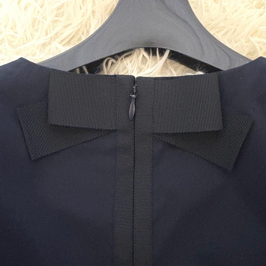 【美品】バックリボン　エムズグレイシー　ワンピース　パール　ティアード　22年