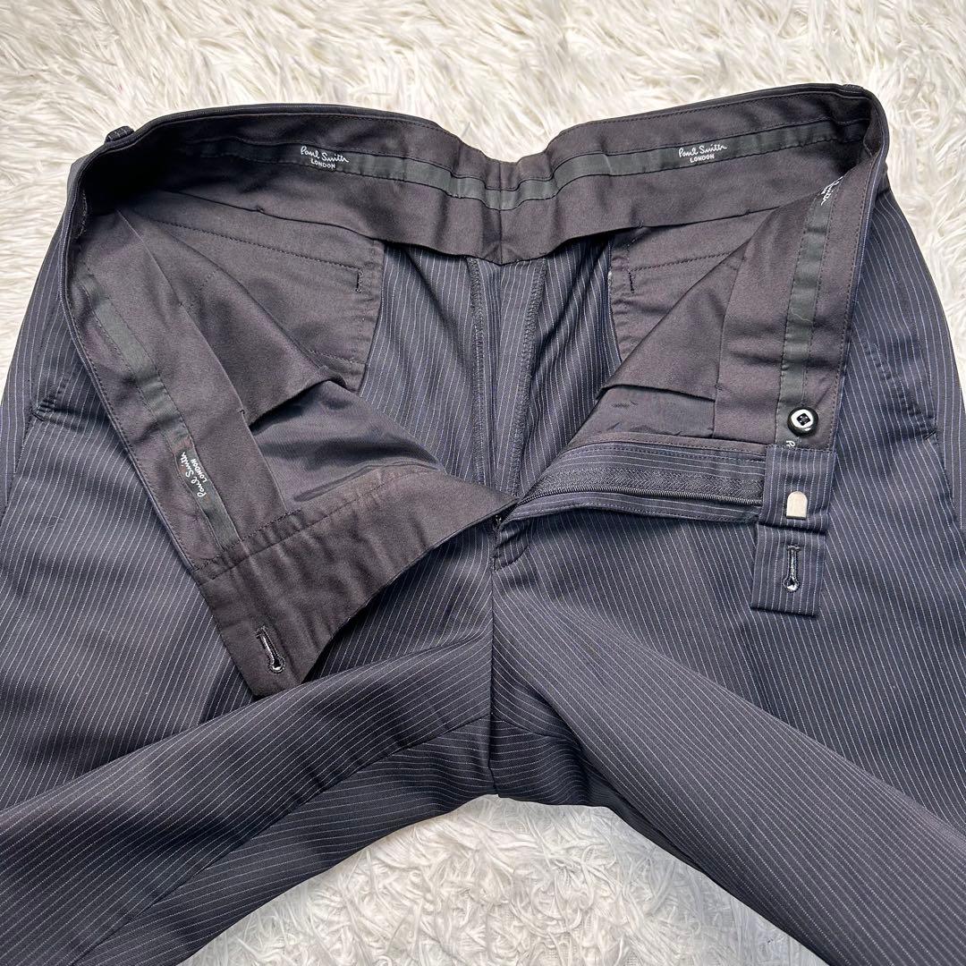 現行 極美品 ポールスミス 3ピース セットアップ ゼニア シルク混 光沢 L