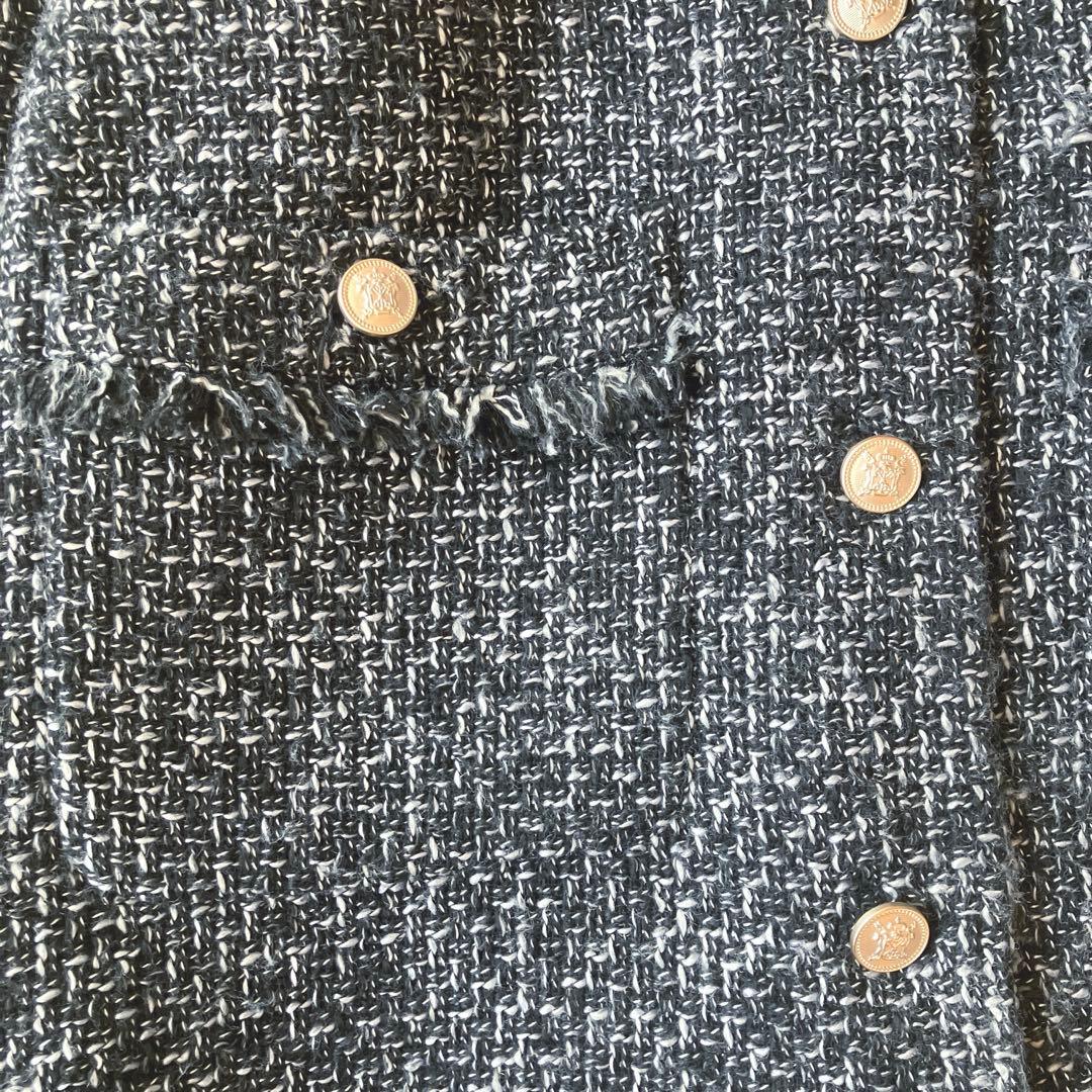 美品◯N . ナチュラルビューティー ツイード ジャケット ブラック M