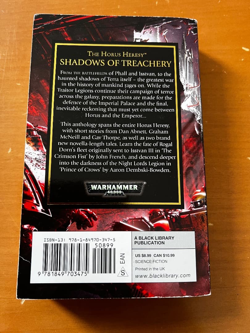 洋書 SHADOWS OF TREACHERY The Horus Heresy