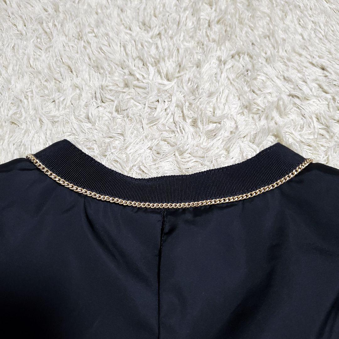 美品✨MONCLER　ロングジャケット　ダブルファスナー　チェーン　みんみん様