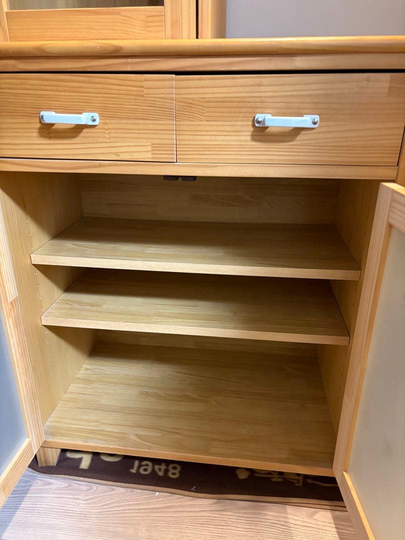 ※10/19まで、お値引き相談可※モモナチュラル 木製食器棚