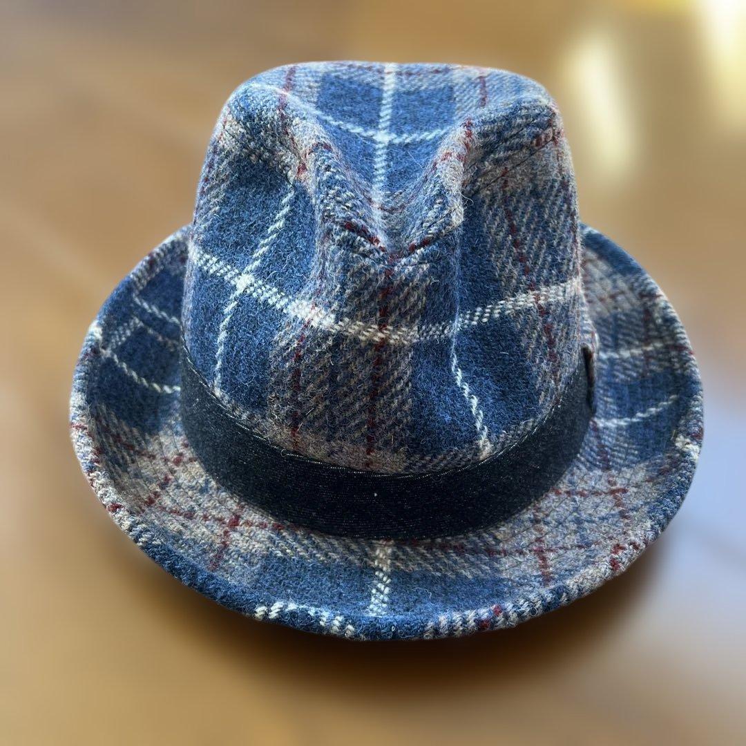 未使用 EVISU × HARRIS TWEED コラボ ハット 希少