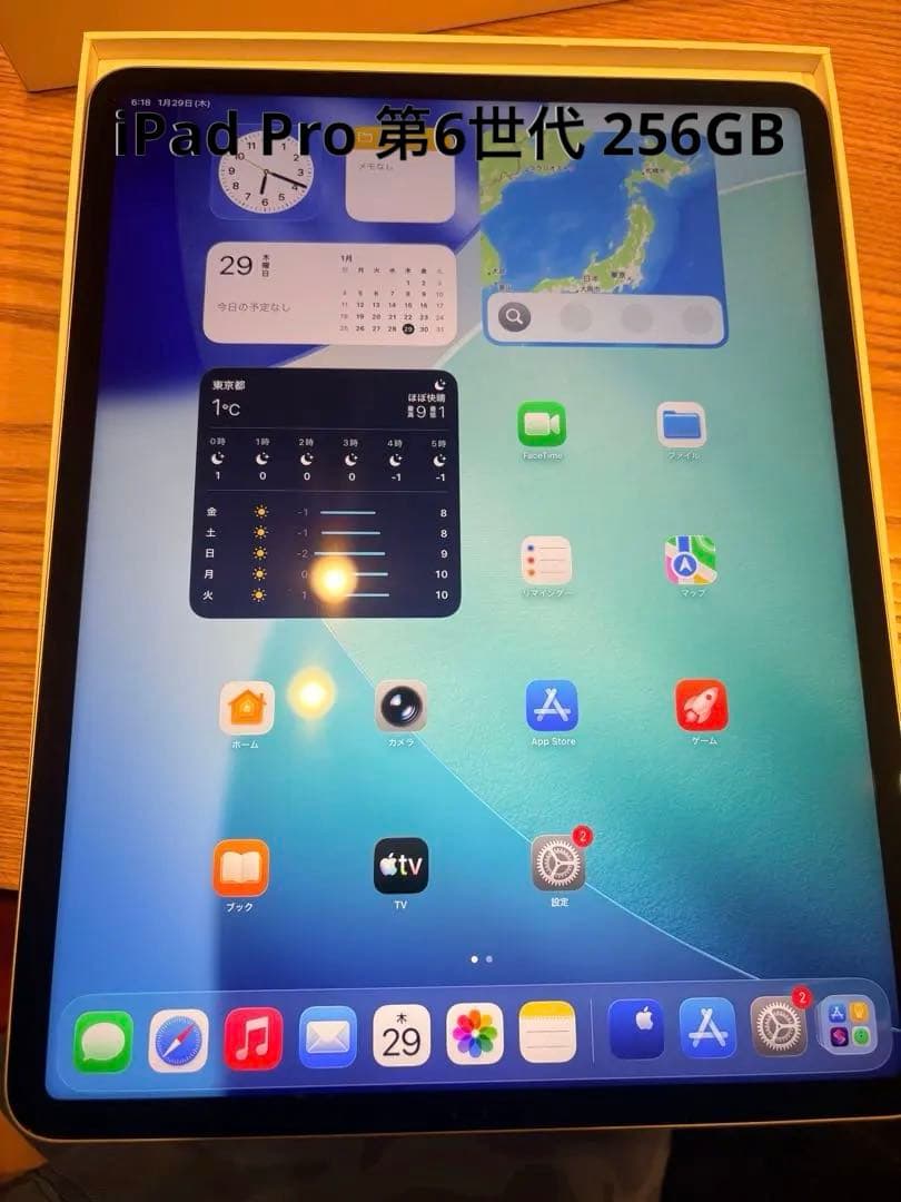 iPad Pro 12.9 インチ 第6世代 M2 256 GB スペースグレイ