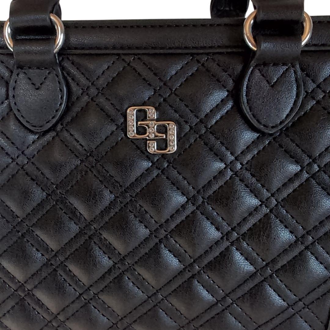 GYDA GG ストーンキルティングBOX BAG キルティングバッグ 黒