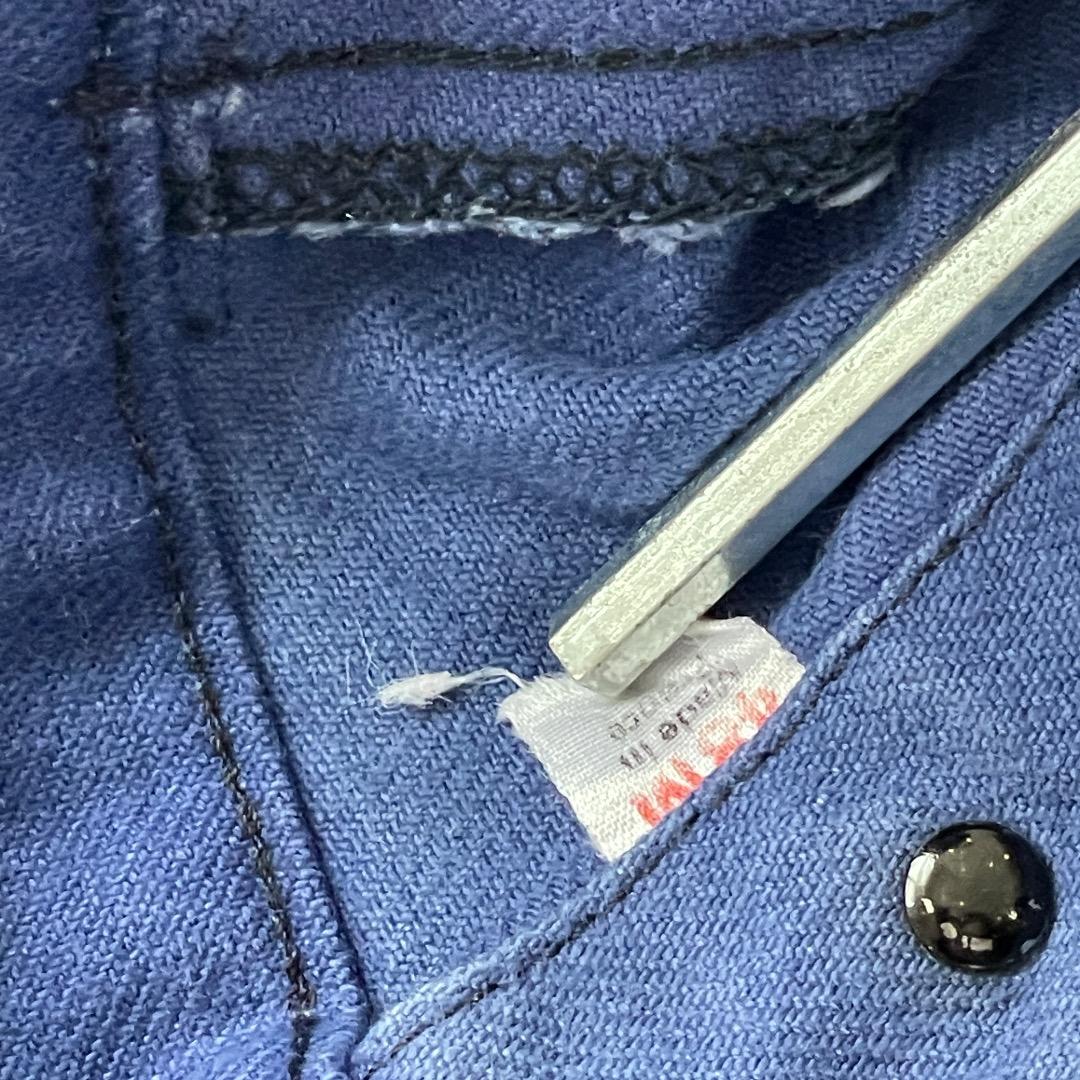 60s- Super Costaud ファーマーズ コットン ブルー