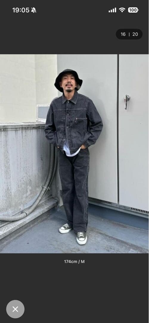 【新品】Levi's TYPE I デニムジャケット ブラック