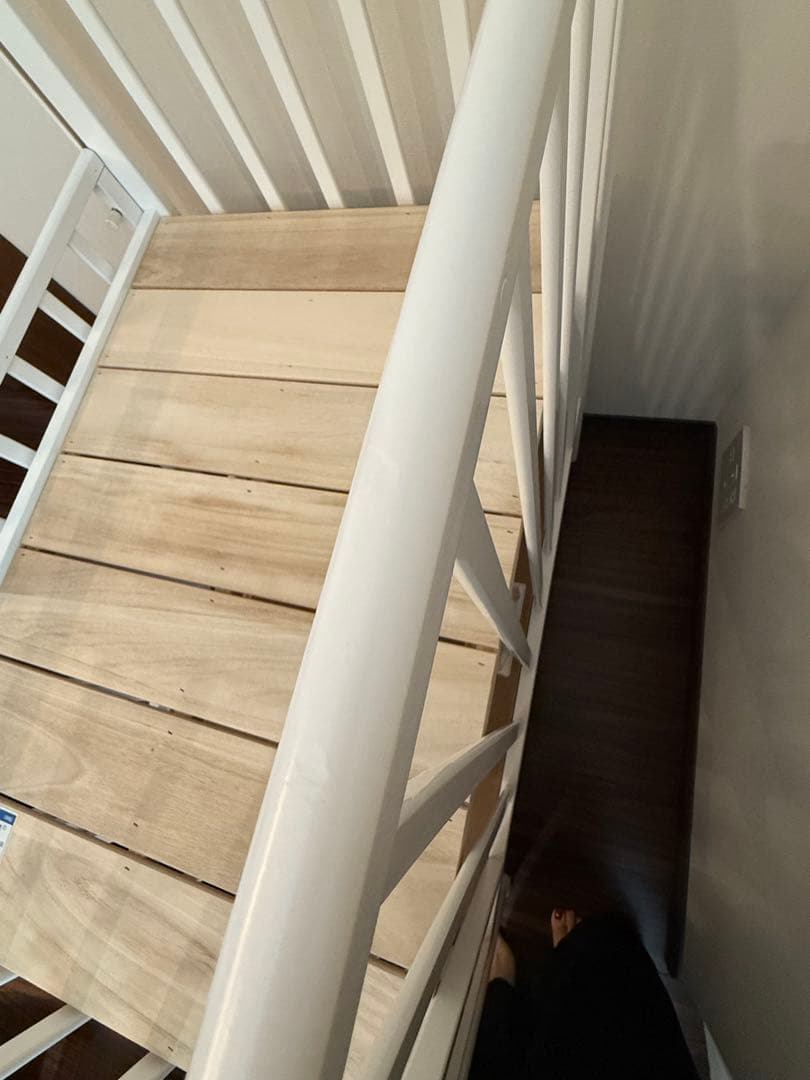 【美品】KATOJI ミニベビーベッド　ホワイト　木製　カトージ