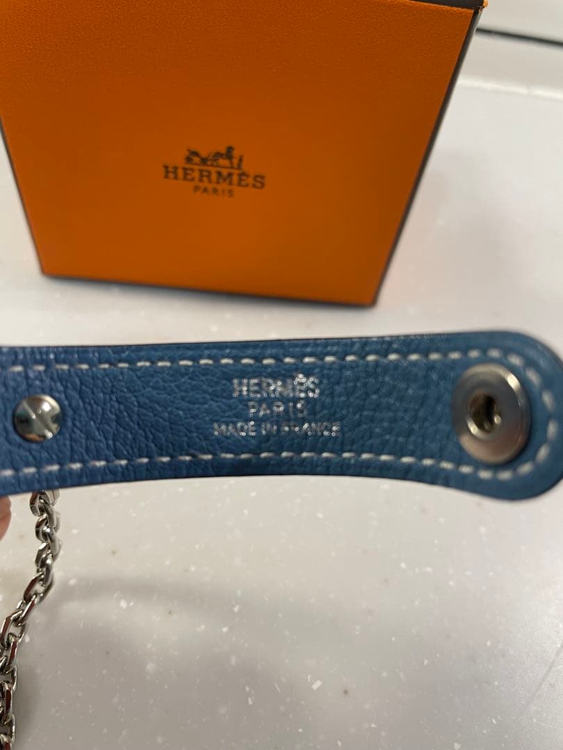 HERMES エルメス　グローブホルダー　ブルージーン
