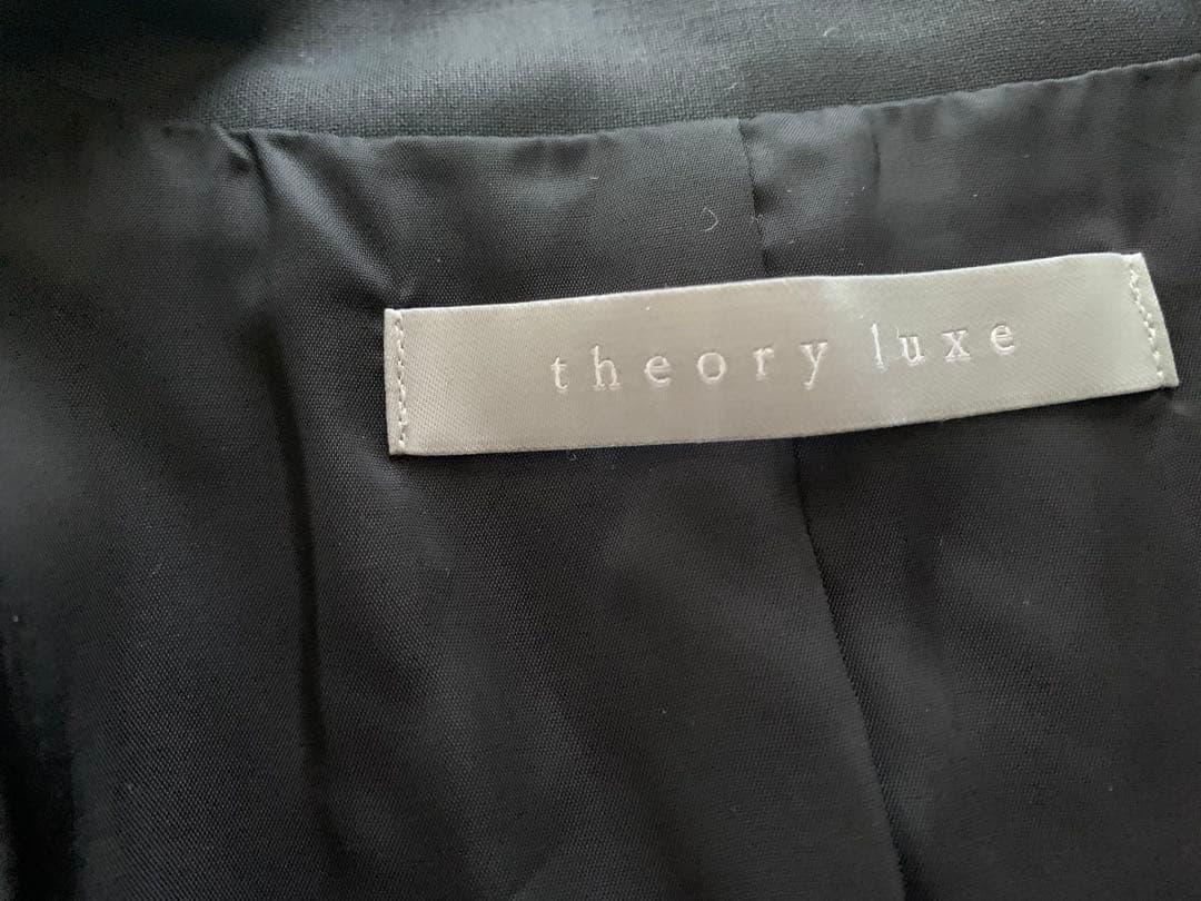 theory luxe DONNA EXECUTIVE黒ノーカラージャケット42