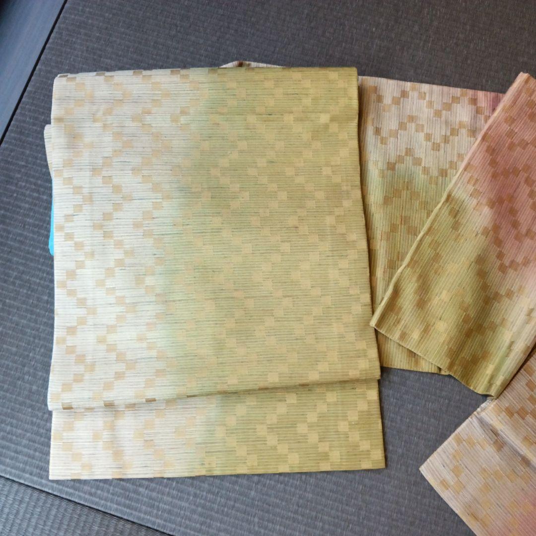 菅原工房 手先二通り　袋帯　霞　リバーシブル　縦縞