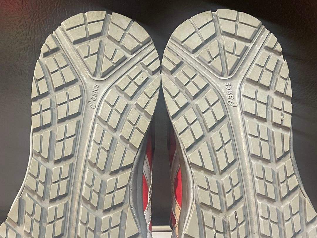 ASICS BOAウィンジョブ安全靴 レッドCP209とCP301の2セット中古