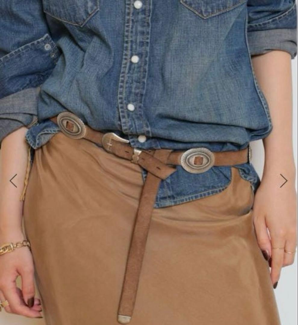 【PUNTOVITA/プントヴィータ】CONCHO ベルト（SUEDE）　新品