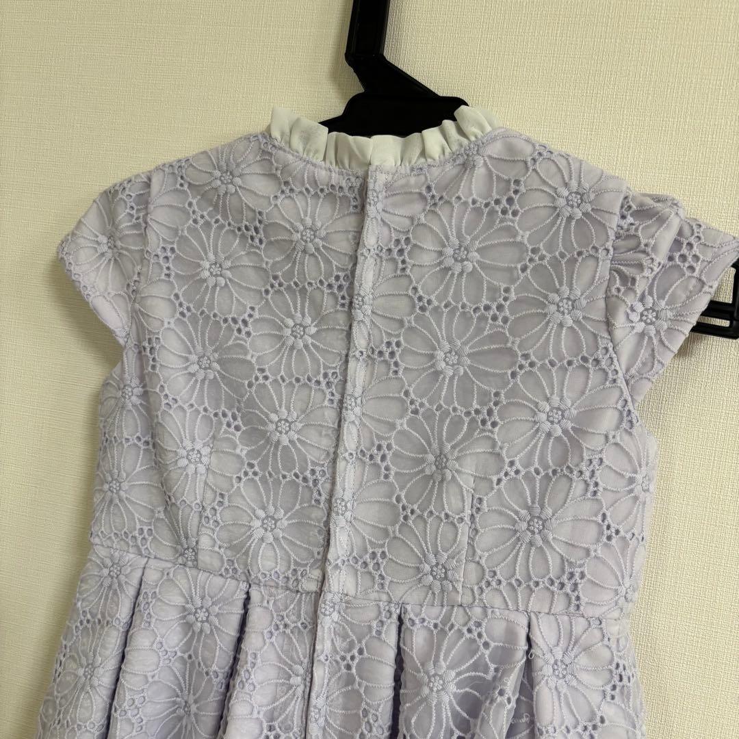 プティマイン セレモニー　ドレス　スーツ　ラベンダー花柄　コサージュ110cm