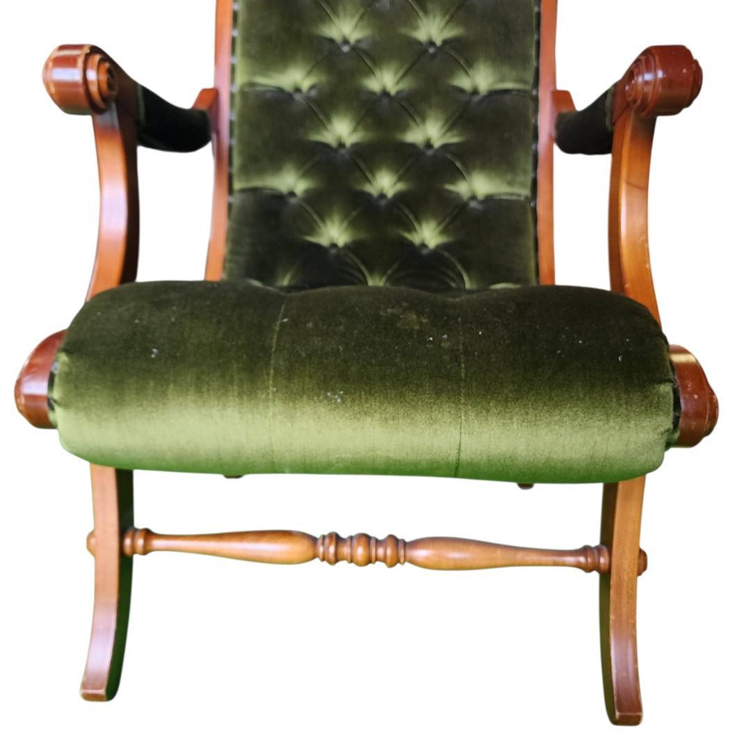 横浜ダニエル ブーツ 一人掛けソファ チェア 椅子　 樺材 英国 アンティーク