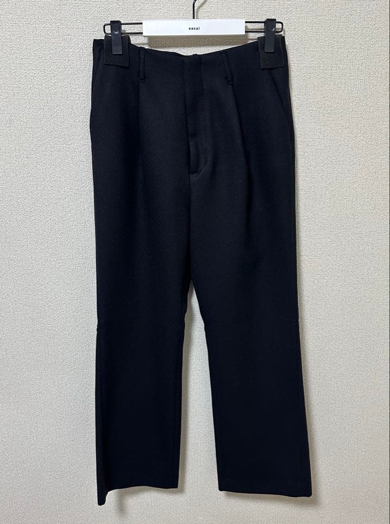 パンツ AURALEE LIGHT MELTON ONE-TUCK SLACKS