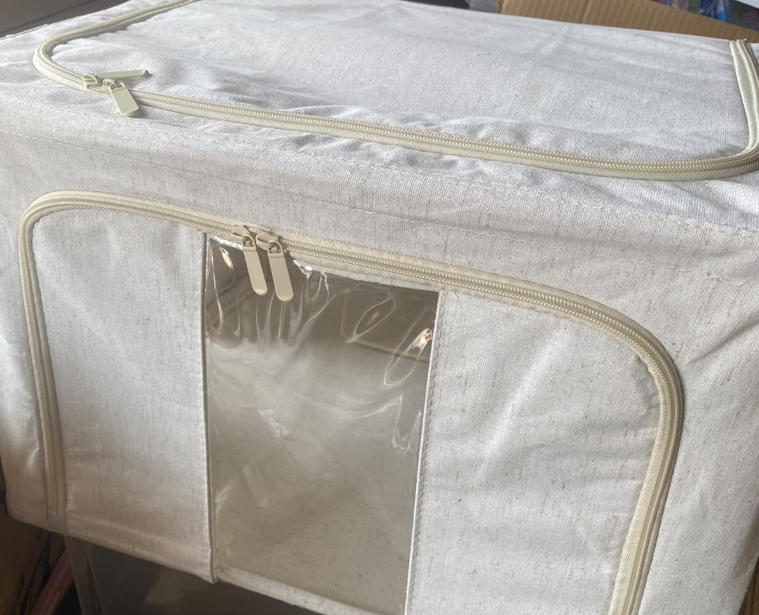 新品未使用 衣類収納 収納ボックス 折りたたみ 丈夫 透明窓 大容量66L 8個